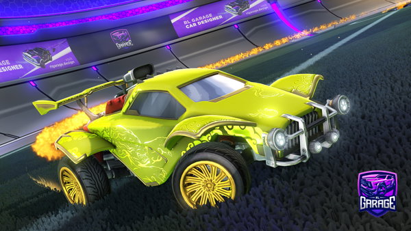 A Rocket League car design from Molerat35