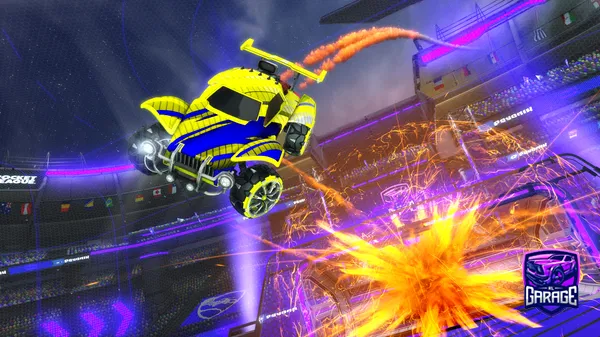 A Rocket League car design from Mathies34