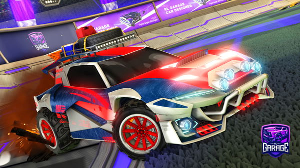 A Rocket League car design from Hybrid8