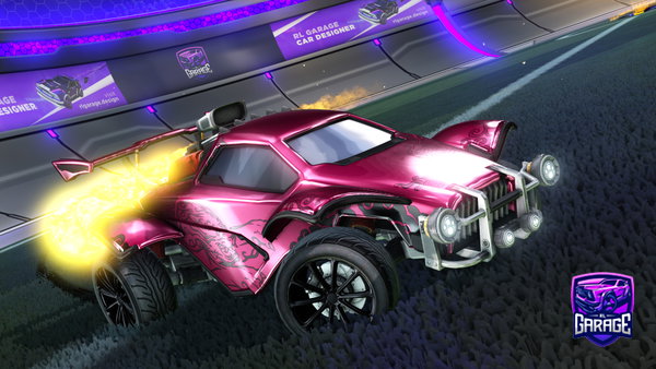 A Rocket League car design from gummiharalds