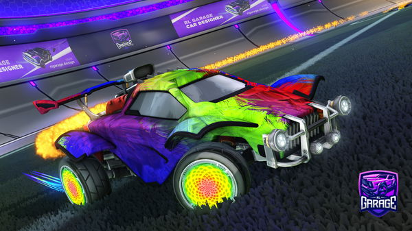 A Rocket League car design from Flixyez