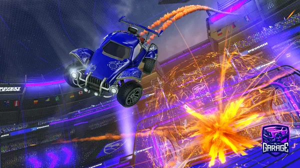 A Rocket League car design from bub-bubble