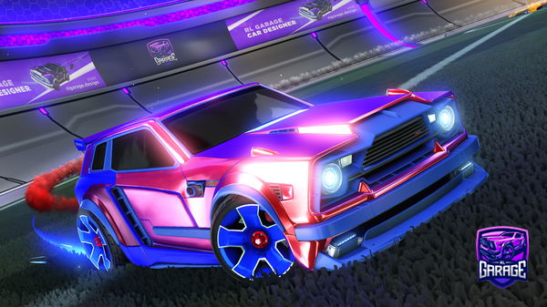 A Rocket League car design from -Goose-