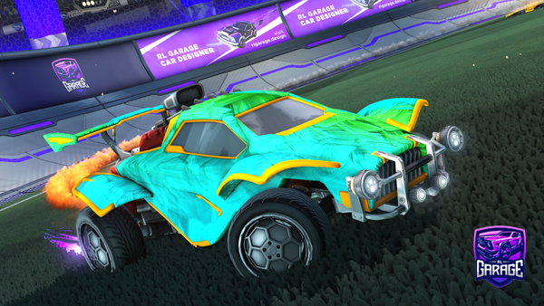 A Rocket League car design from RomelITO