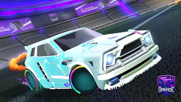 A Rocket League car design from hippymippy