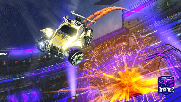 A Rocket League car design from Wahid786v