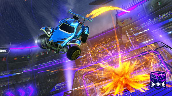 A Rocket League car design from Retraktable