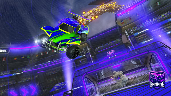 A Rocket League car design from Jedigabe