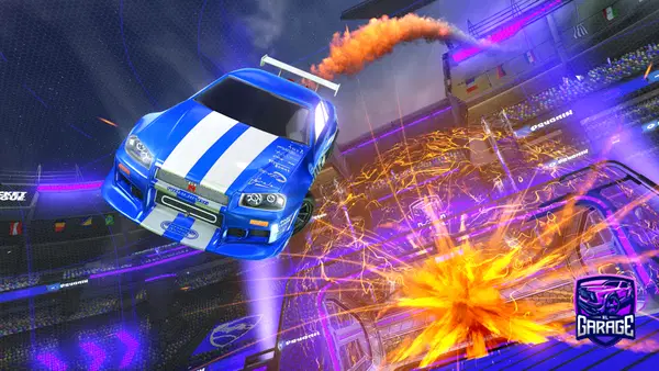A Rocket League car design from XxRileythestream1