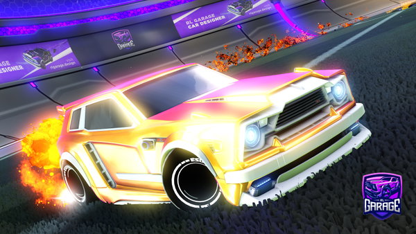 A Rocket League car design from Zhombly