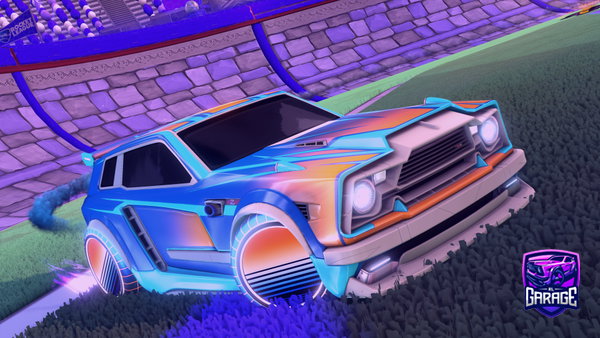A Rocket League car design from -Tiago-