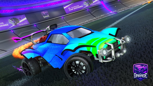 A Rocket League car design from Lolhub