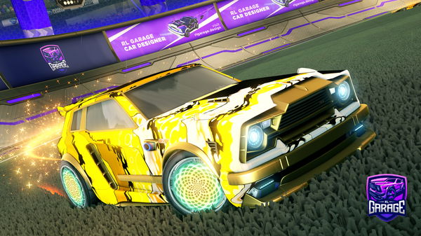 A Rocket League car design from SandFiregock16