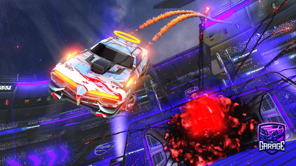 A Rocket League car design from -Trade-me-