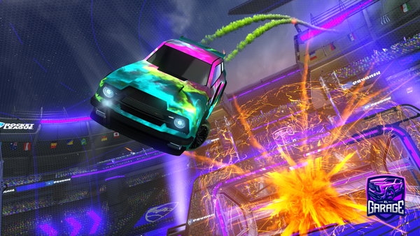A Rocket League car design from Mini_Bond006