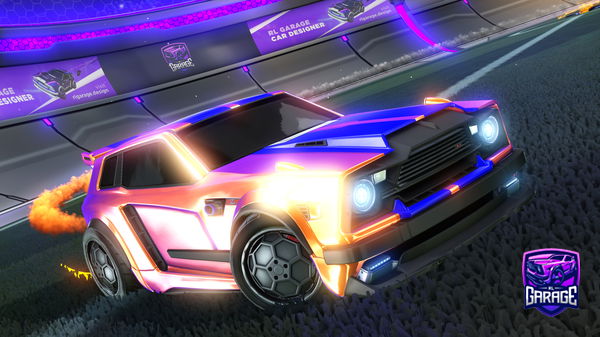 A Rocket League car design from PandaRLOnTT
