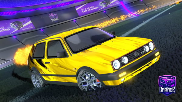 A Rocket League car design from kampfkaro