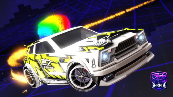 A Rocket League car design from Mogadoo11
