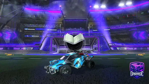 A Rocket League car design from reticently