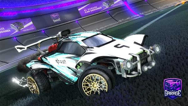 A Rocket League car design from Road_to_black_veloce
