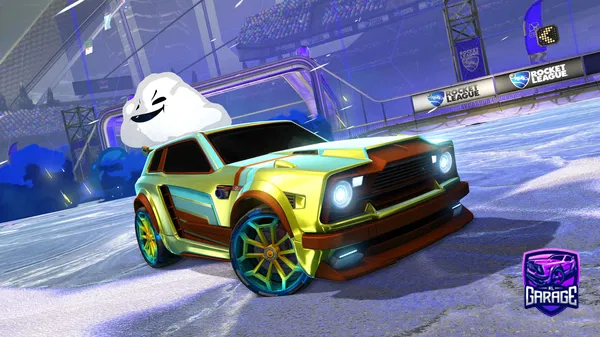 A Rocket League car design from Vishus9