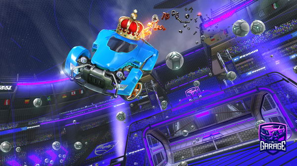 A Rocket League car design from thundery