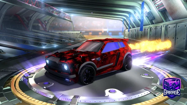 A Rocket League car design from thedancer