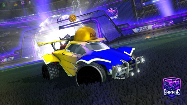 A Rocket League car design from 7hmooood77