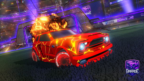 A Rocket League car design from Tomei124