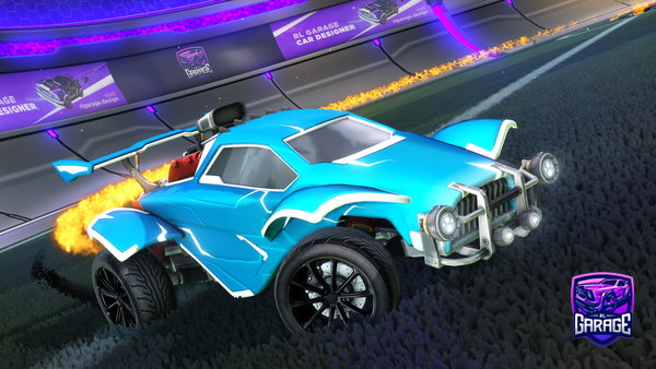 A Rocket League car design from Cvjk