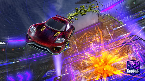 A Rocket League car design from JusFACS
