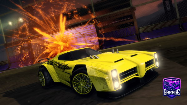 A Rocket League car design from Voltanze