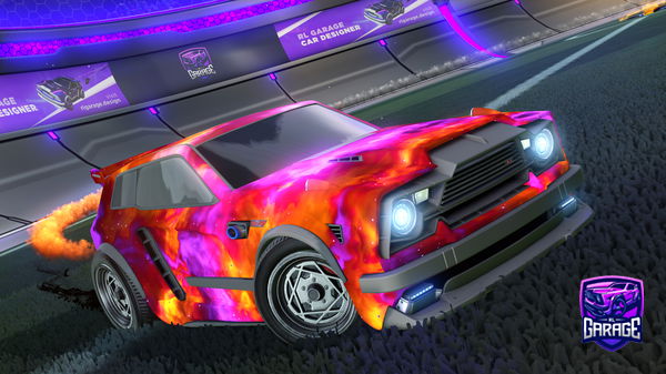 A Rocket League car design from Yarn09