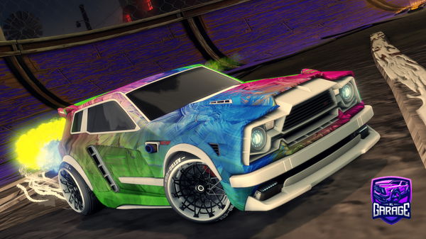 A Rocket League car design from moosebaby