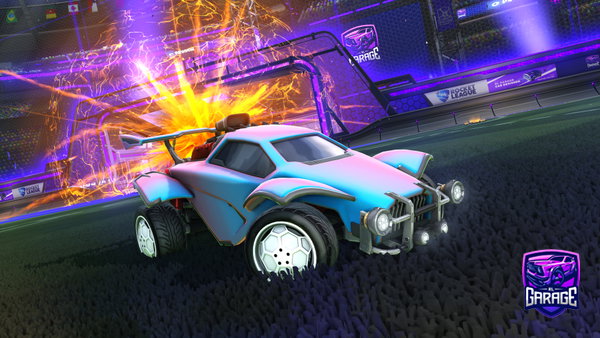 A Rocket League car design from loxues
