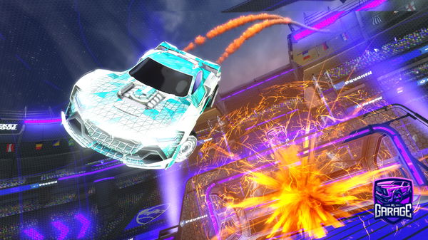 A Rocket League car design from _Jagged_