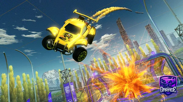 A Rocket League car design from Yeyeeeeeee