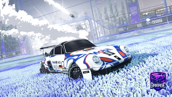 A Rocket League car design from PURPLEONI