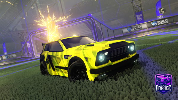 A Rocket League car design from _glxryz