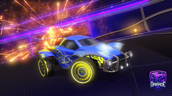 A Rocket League car design from Game-rik