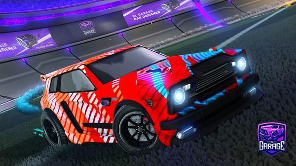 A Rocket League car design from boosted497