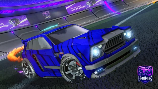 A Rocket League car design from Mustang13_12
