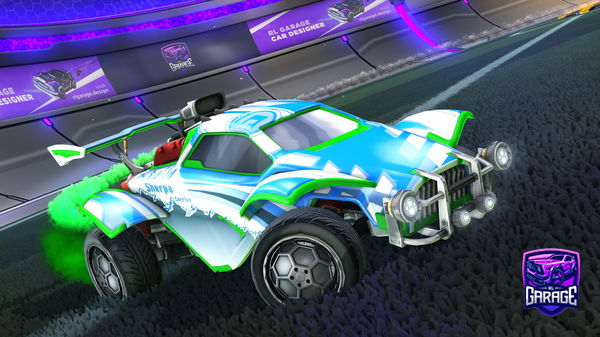 A Rocket League car design from Captainfrog75