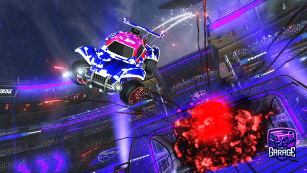 A Rocket League car design from Drxkiiii