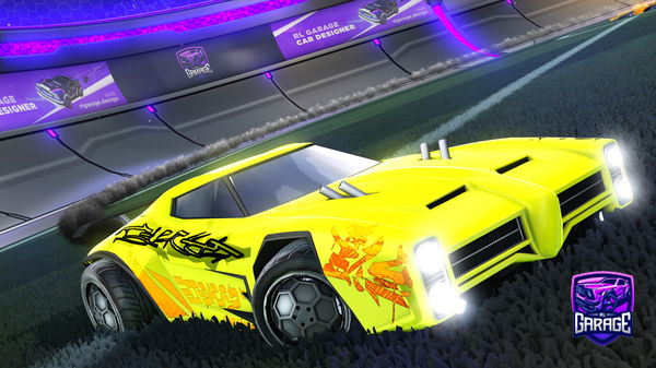 A Rocket League car design from FoundNoGoodName