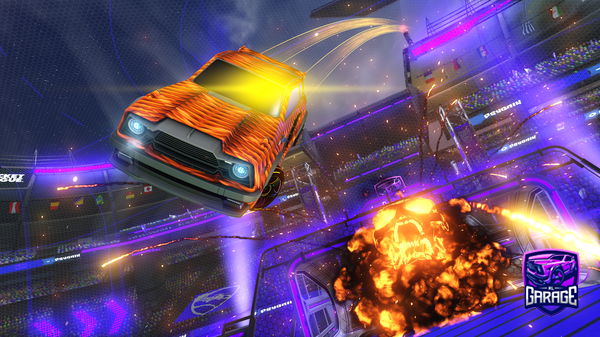 A Rocket League car design from maddoxks