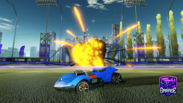 A Rocket League car design from vooza17