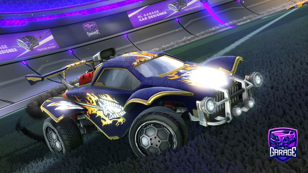 A Rocket League car design from DrippyZilla