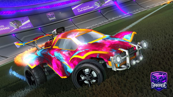 A Rocket League car design from SafDorky