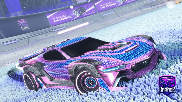 A Rocket League car design from Rayzr-